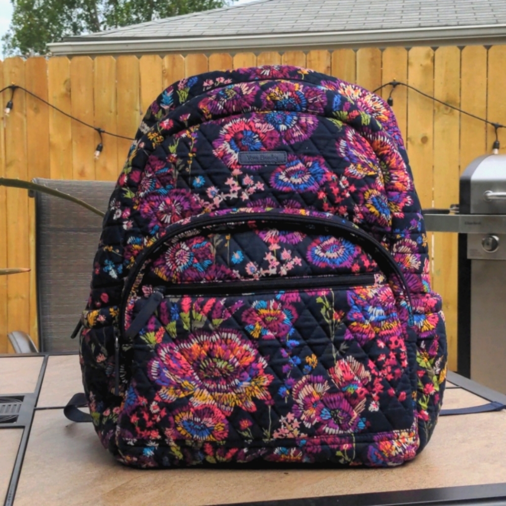 Vera Bradley Quilted Floral Backpack